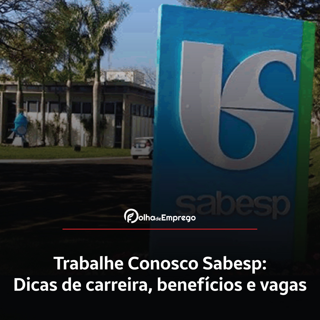 Trabalhe Conosco Sabesp